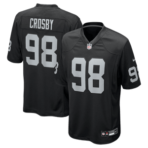 Las Vegas Raiders Maxx Crosby Game Jersey - Black
