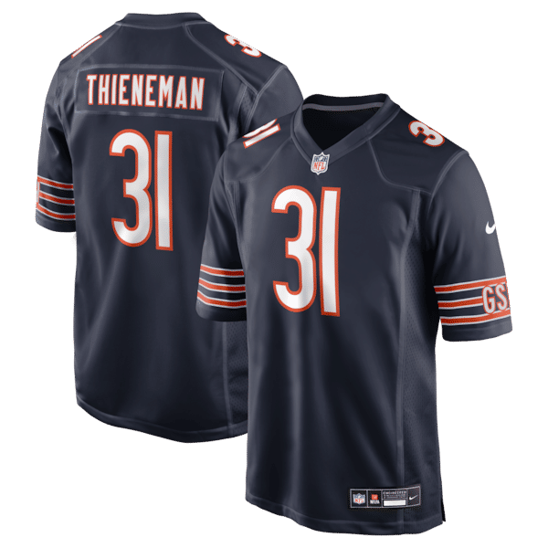 Chicago Bears Dillon Thieneman 2026 NFL Draft Game Jersey - Navy