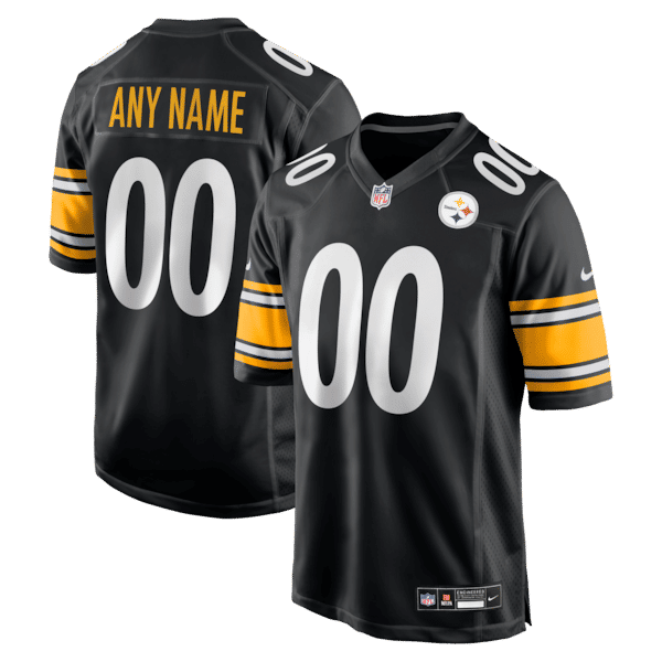 Pittsburgh Steelers Custom Game Jersey - Black