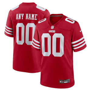 San Francisco 49ers Custom Game Jersey - Scarlet