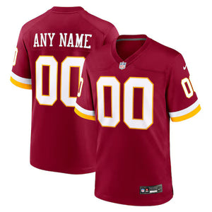 Washington Commanders Custom Game Jersey - Burgundy