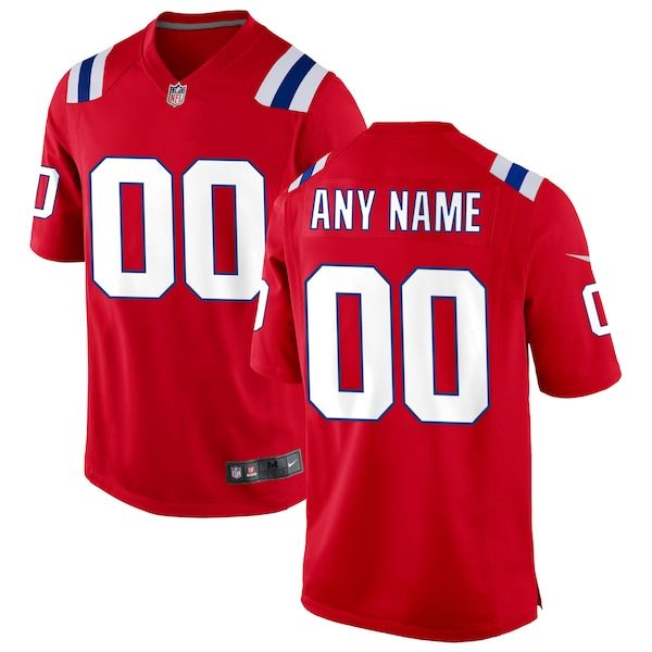 New England Patriots Alternate Custom Jersey - Red