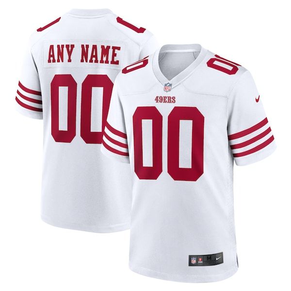 San Francisco 49ers Custom Game Jersey - White