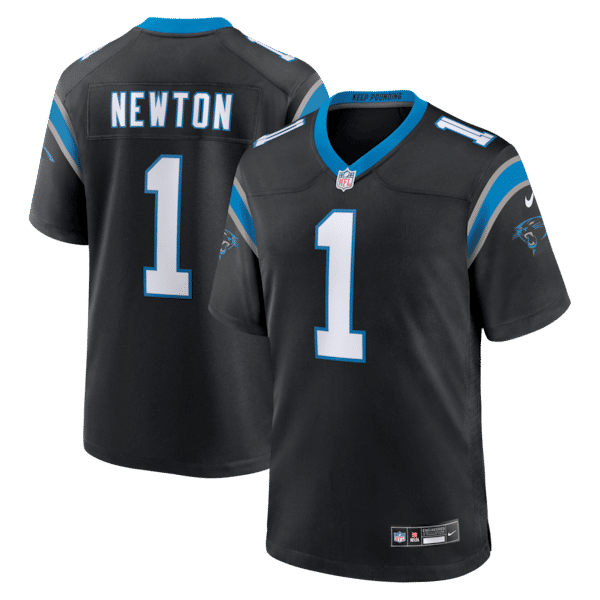 Carolina Panthers Cam Newton Game Retired Player Jersey - Black