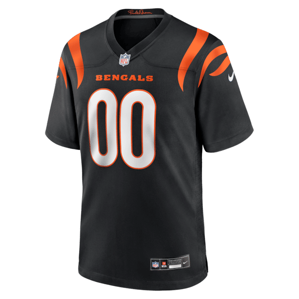 Cincinnati Bengals Custom Game Jersey - Black