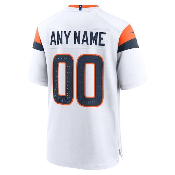 Denver Broncos Custom Game Jersey - White