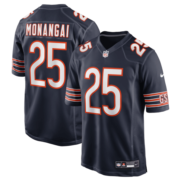Chicago Bears Kyle Monangai Team Game Jersey - Navy