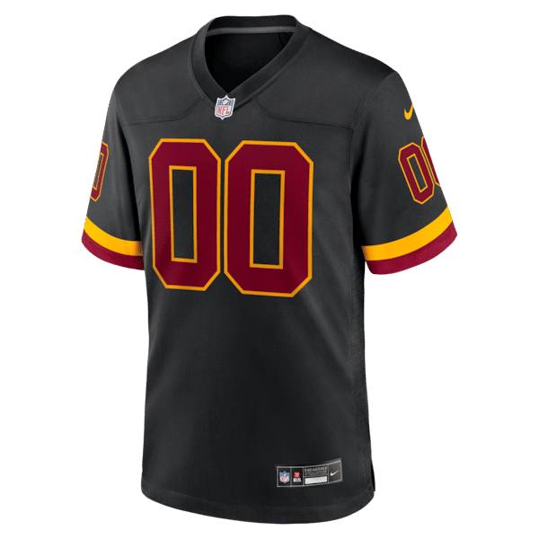 Washington Commanders Hail Raiser Alternate Custom Game Jersey - Black