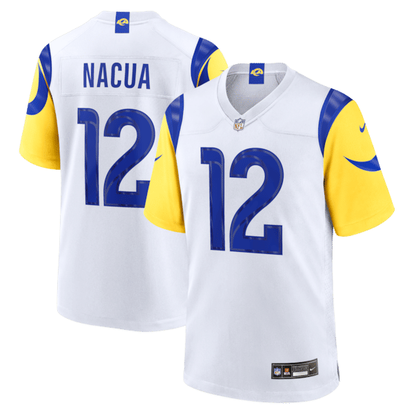 Los Angeles Rams Puka Nacua Game Jersey - White