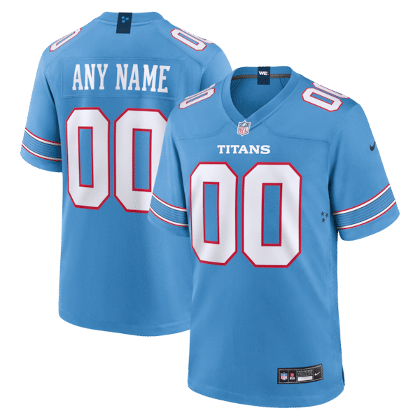 Tennessee Titans Custom Game Jersey - Light Blue