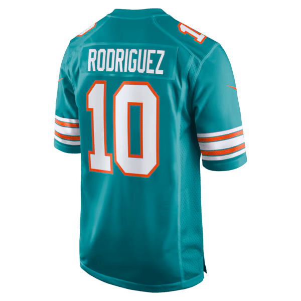 Miami Dolphins Jacob Rodriguez Alternate Game Jersey - Aqua