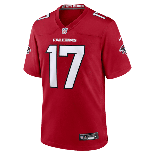 Atlanta Falcons Zachariah Branch Team Game Jersey - Red