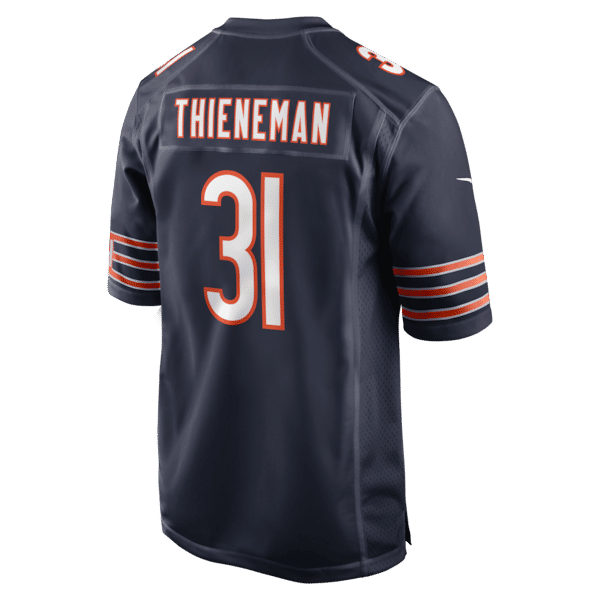 Chicago Bears Dillon Thieneman 2026 NFL Draft Game Jersey - Navy