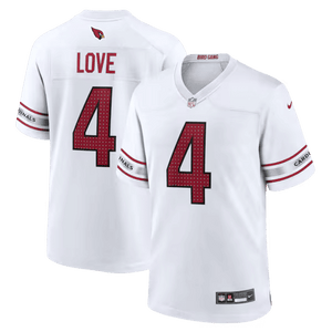 Arizona Cardinals Jeremiyah Love Game Player Jersey - White