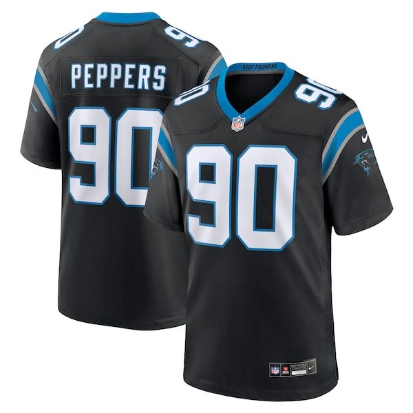 Carolina Panthers Julius Peppers Game Jersey - Black