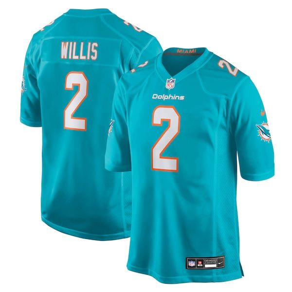 Miami Dolphins Malik Willis Game Jersey - Aqua