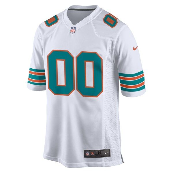 Miami Dolphins Alternate Custom Game Jersey - White