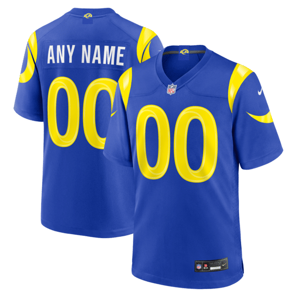 Los Angeles Rams Custom Game Jersey - Royal