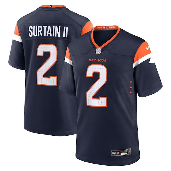 Denver Broncos Patrick Surtain II Alternate Game Jersey - Navy