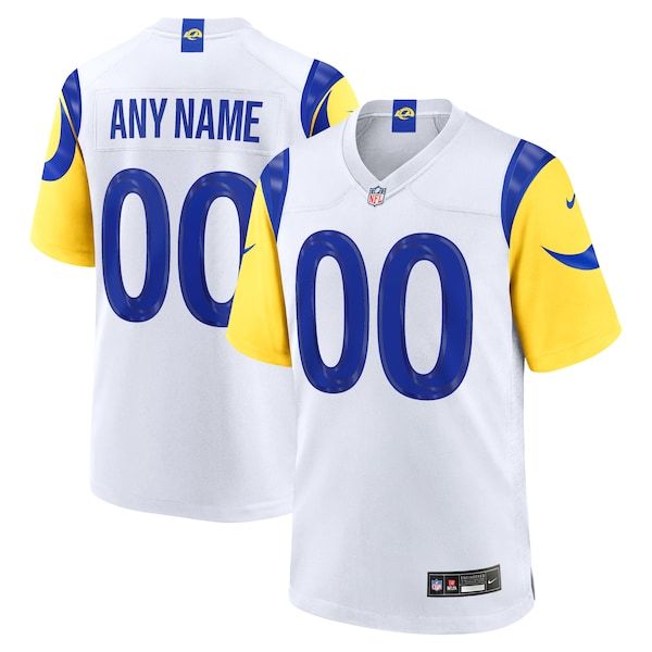 Los Angeles Rams Custom Game Jersey - White