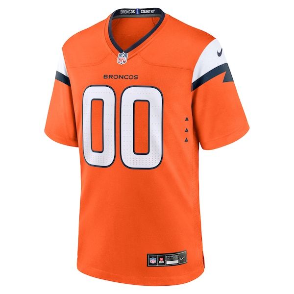 Denver Broncos Custom Game Jersey - Orange
