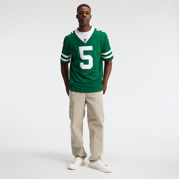 New York Jets Garrett Wilson Vapor F.U.S.E. Stitched Limited Jersey - Green