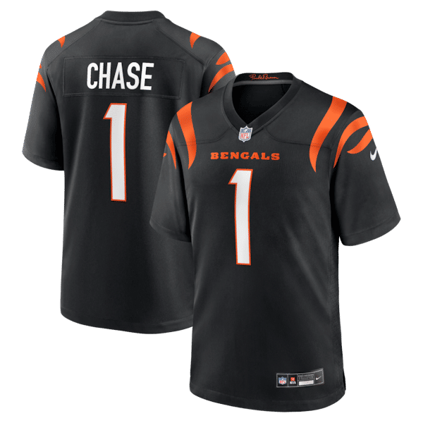 Cincinnati Bengals Ja'Marr Chase Game Jersey - Black