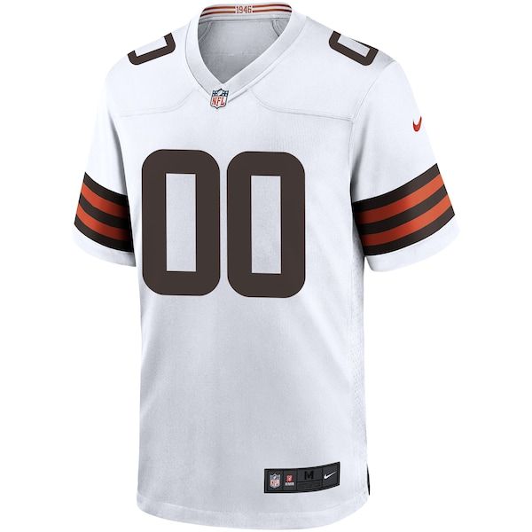 Cleveland Browns Custom Game Jersey - White