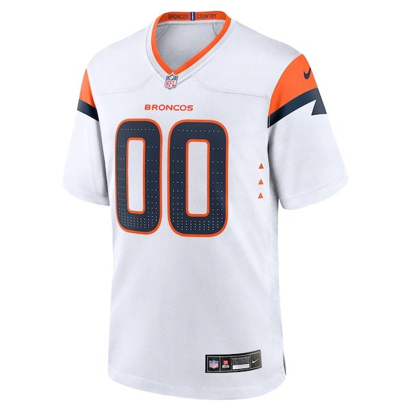 Denver Broncos Custom Game Jersey - White