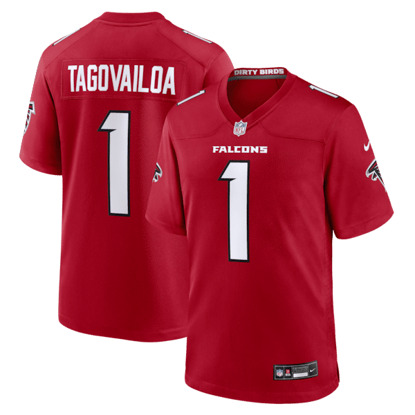 Atlanta Falcons Tua Tagovailoa Game Jersey - Red