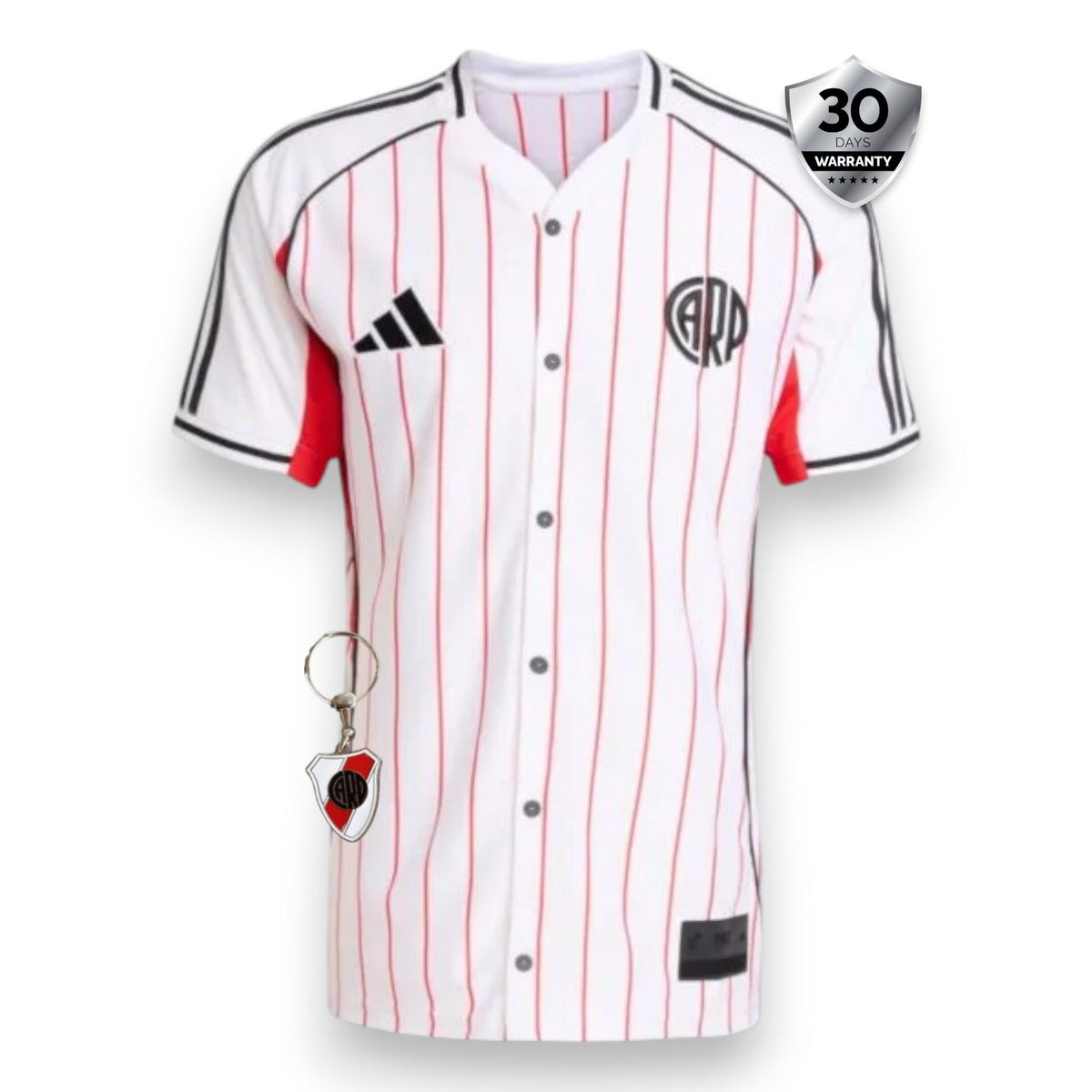 RIVER PLATE US PACK FULL-BUTTON BASEBALL JERSEY