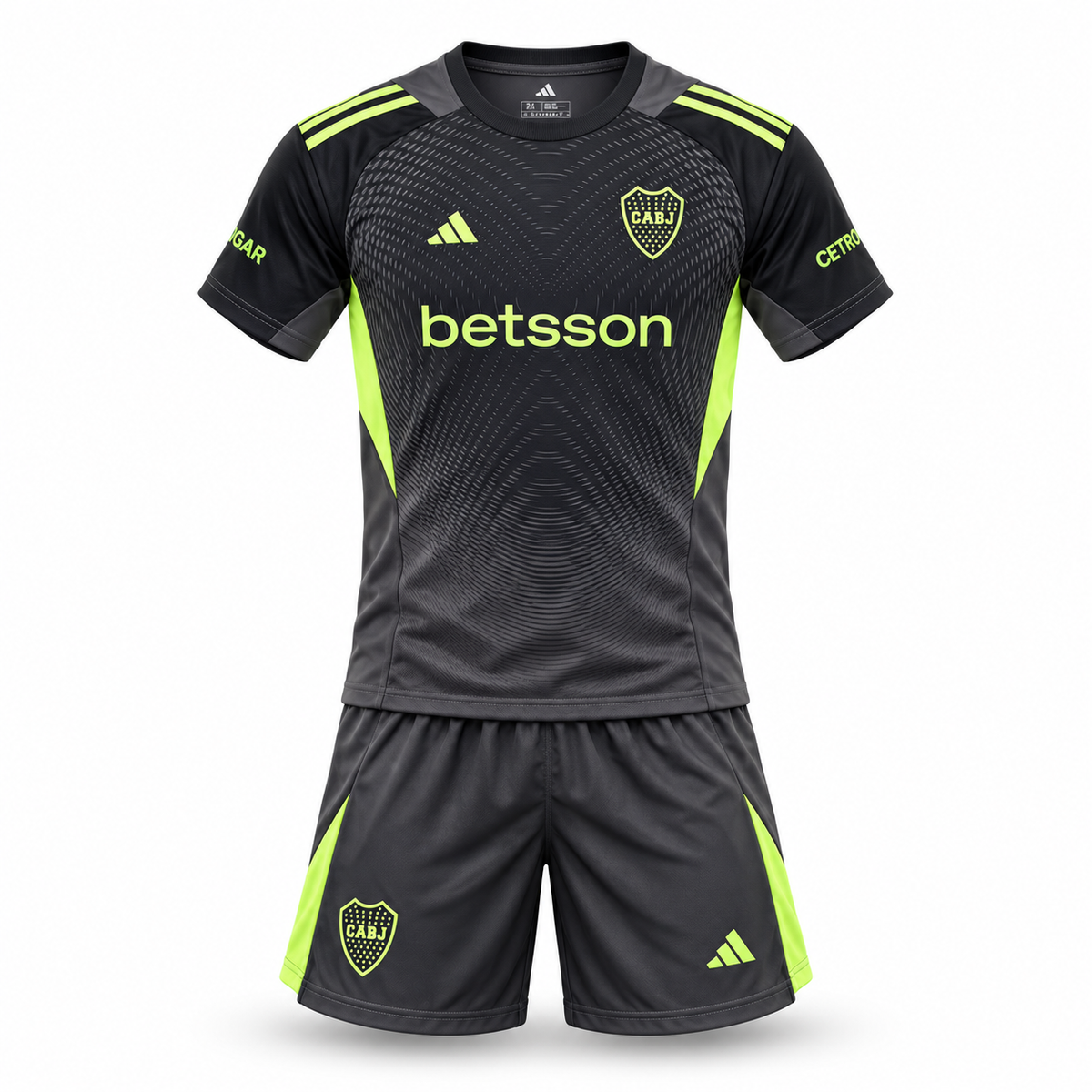 BOCA JUNIORS 25/26 GOALKEEPER BLACK KIDS JERSEY