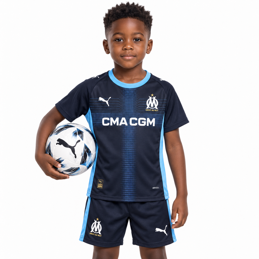 OLYMPIQUE DE MARSEILLE 25/26 AWAY KIDS KIT