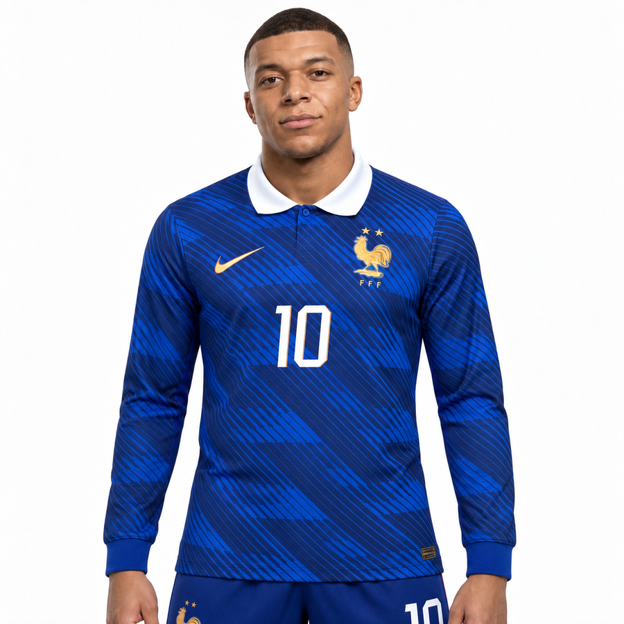 FRANCE 26 HOME LONG SLEEVE JERSEY MBAPPÉ #10