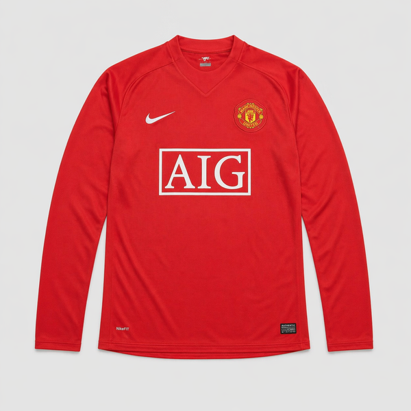 MANCHESTER UNITED 07/08 RETRO HOME LONG SLEEVE JERSEY