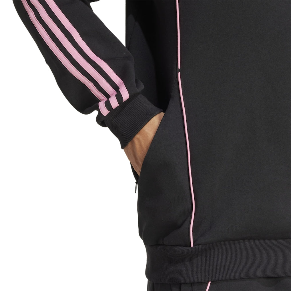 INTER MIAMI 25 BLACK TRAVEL PULLOVER HOODIE
