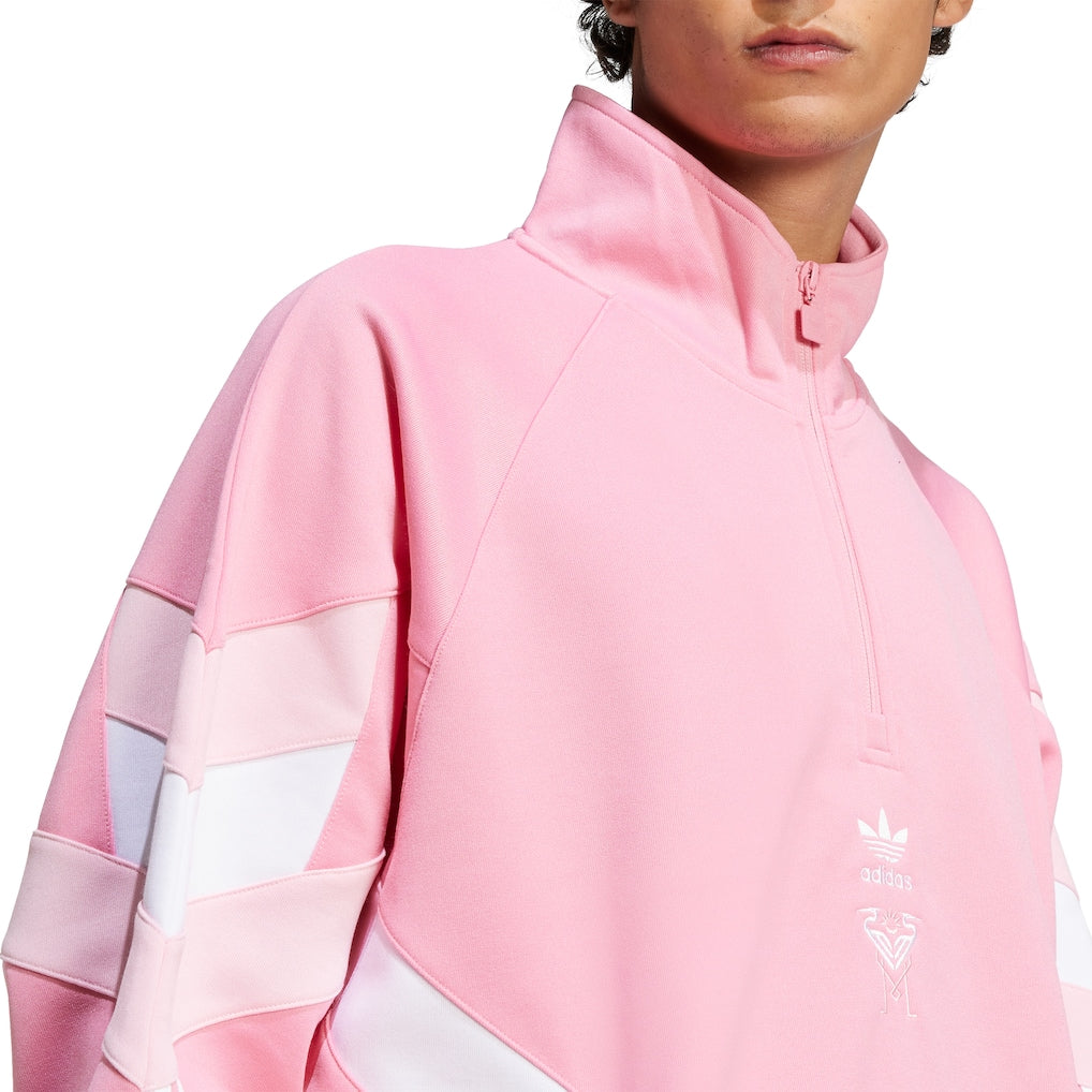 INTER MIAMI LIGHT PINK CULTUREWEAR COLLECTION HALF-ZIP TOP JERSEY
