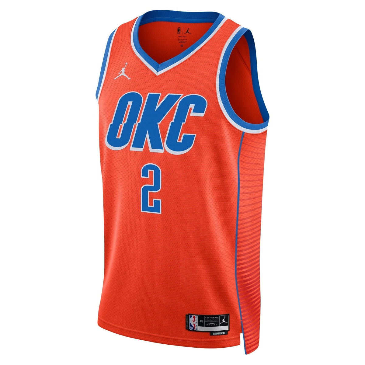 Oklahoma City Thunder Shai Gilgeous-Alexander #2 Statement Edition Jersey - Orange