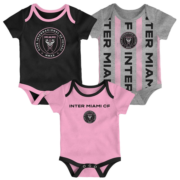 INTER MIAMI NEWBORN 3-PACK BODYSUIT