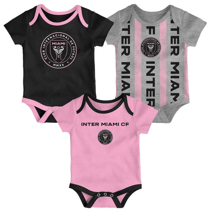 INTER MIAMI NEWBORN 3-PACK BODYSUIT
