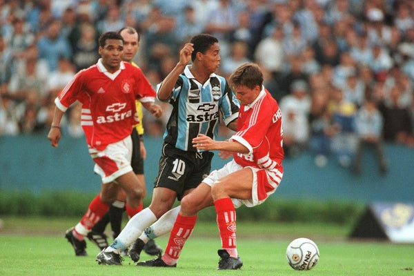 GREMIO 1999 RETRO HOME JERSEY RONALDINHO #10