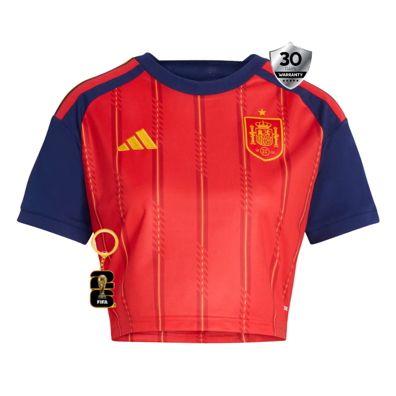 SPAIN 26 HOME CROP WORLD CUP JERSEY