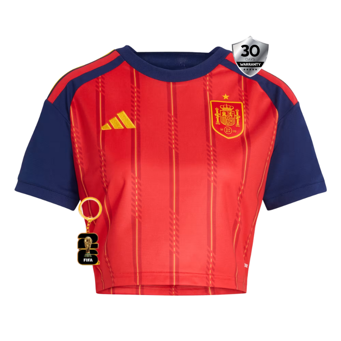 SPAIN 26 HOME CROP WORLD CUP JERSEY