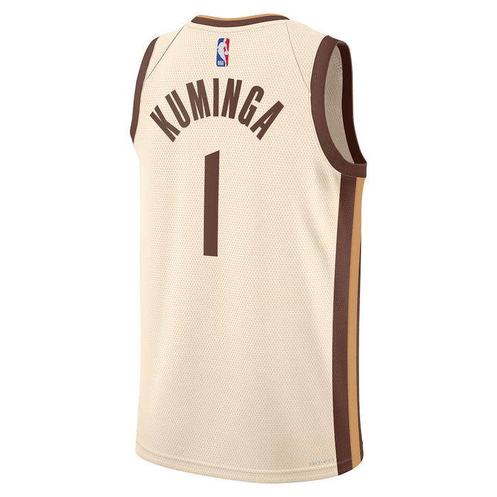 Golden State Warriors Jonathan Kuminga #1 City Edition 2025-26 Jersey - Tan