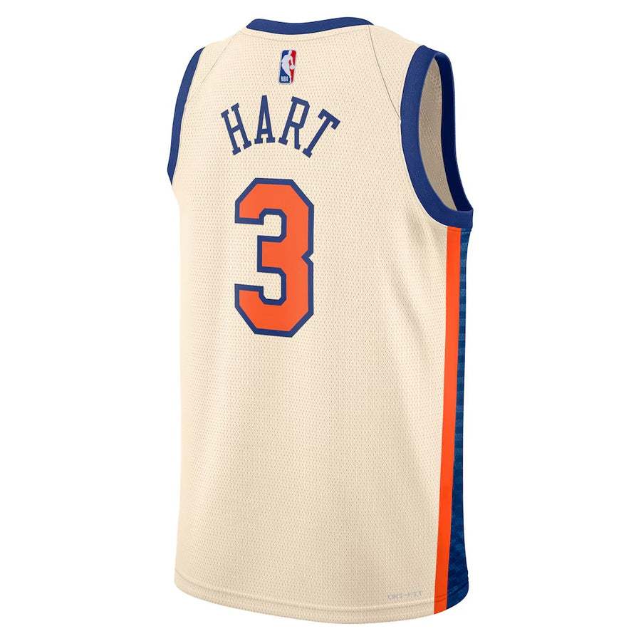 New York Knicks Josh Hart #3 City Edition 2025-26 Jersey - White