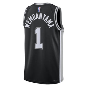 San Antonio Spurs Stephon Castle #5 Statement Edition Jersey - Silver Gray