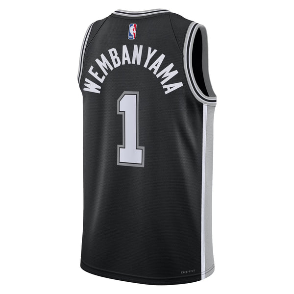 San Antonio Spurs Stephon Castle #5 Statement Edition Jersey - Silver Gray