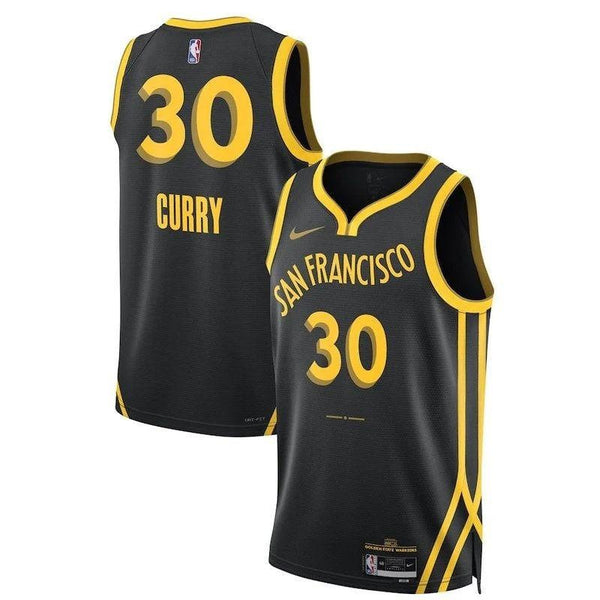 Golden State Warriors Stephen Curry #30 City Edition San Francisco Jersey - Black