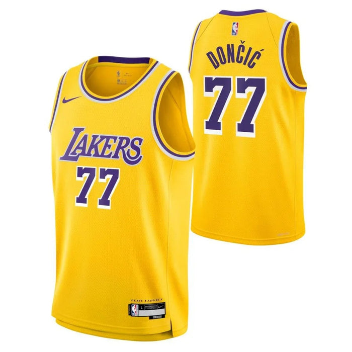 Los Angeles Lakers Luka Dončić #77 Icon Edition Jersey - Gold