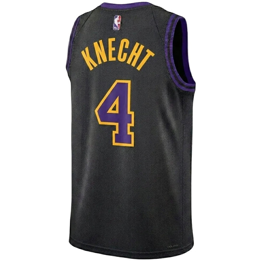 Los Angeles Lakers Dalton Knecht #4 City Edition Jersey - Black